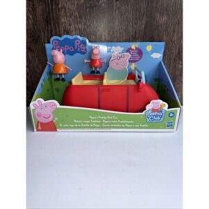 Peppa Pig "Peppa's Family Red Car" with Peppa & Mummy Pig Figures